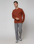 Details Sweater Jumper Emboss Hd Expect Nothing Reguler Fit