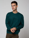 Details Sweater Jumper Round Neck Emboss