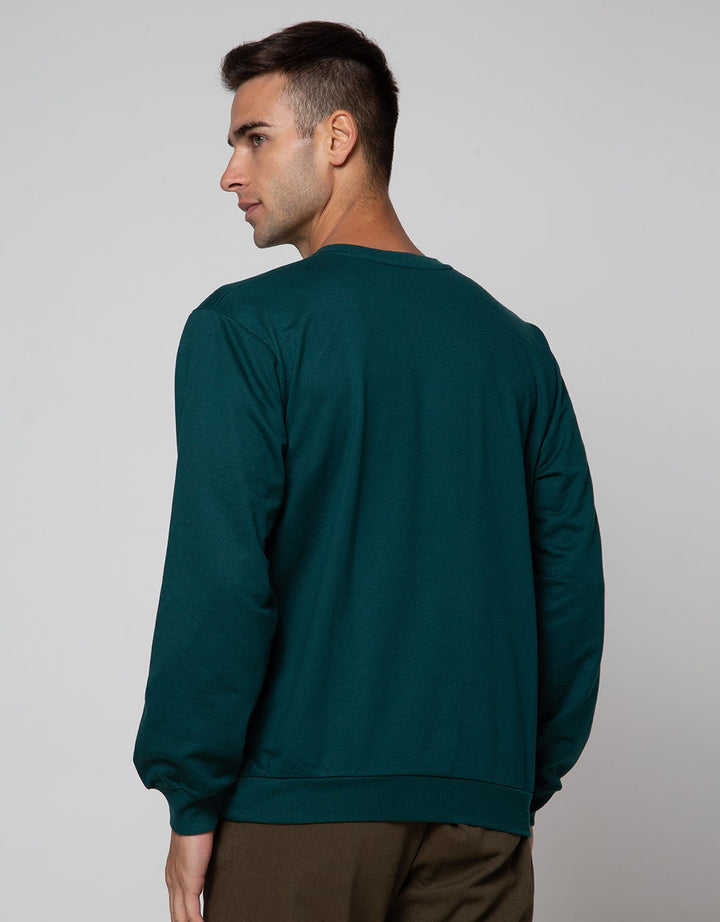 Details Sweater Jumper Round Neck Emboss