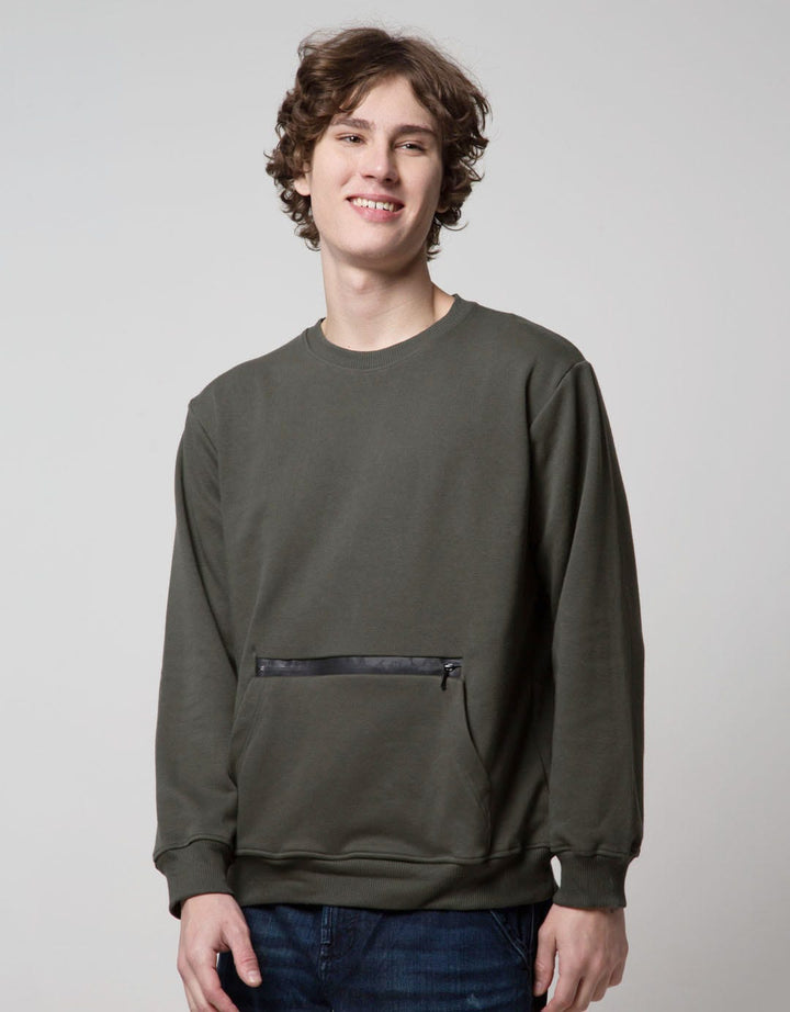 Details Sweatshirt Jumper Interlock Zipper