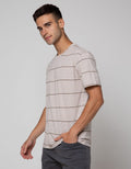 Details Short Sleeve T-Shirt R Neck Stripes