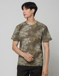 Details Short Sleeve T-Shirt R Neck Aop Rotary Print