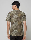 Details Short Sleeve T-Shirt R Neck Aop Rotary Print