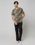Details Short Sleeve T-Shirt R Neck Aop Rotary Print