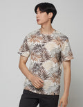 Details Short Sleeve T-Shirt R Neck Aop Rotary Print