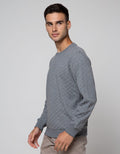 Details of the Jumper Texture Mini Checks Sweater