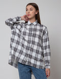 Nevada Long Sleeve Shirt Oversized Check