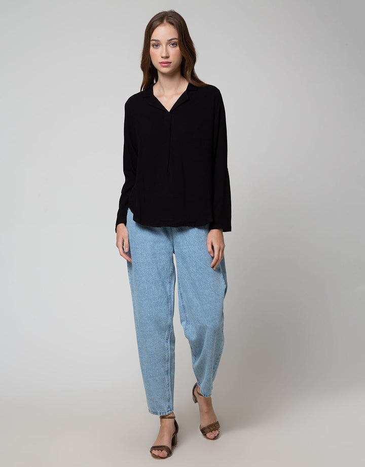 Nevada Denim Long Pants Denim Look Balon