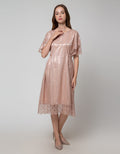 Connexion Tulle Satin Kaftan Wanita