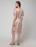 Connexion Tulle Satin Kaftan Wanita
