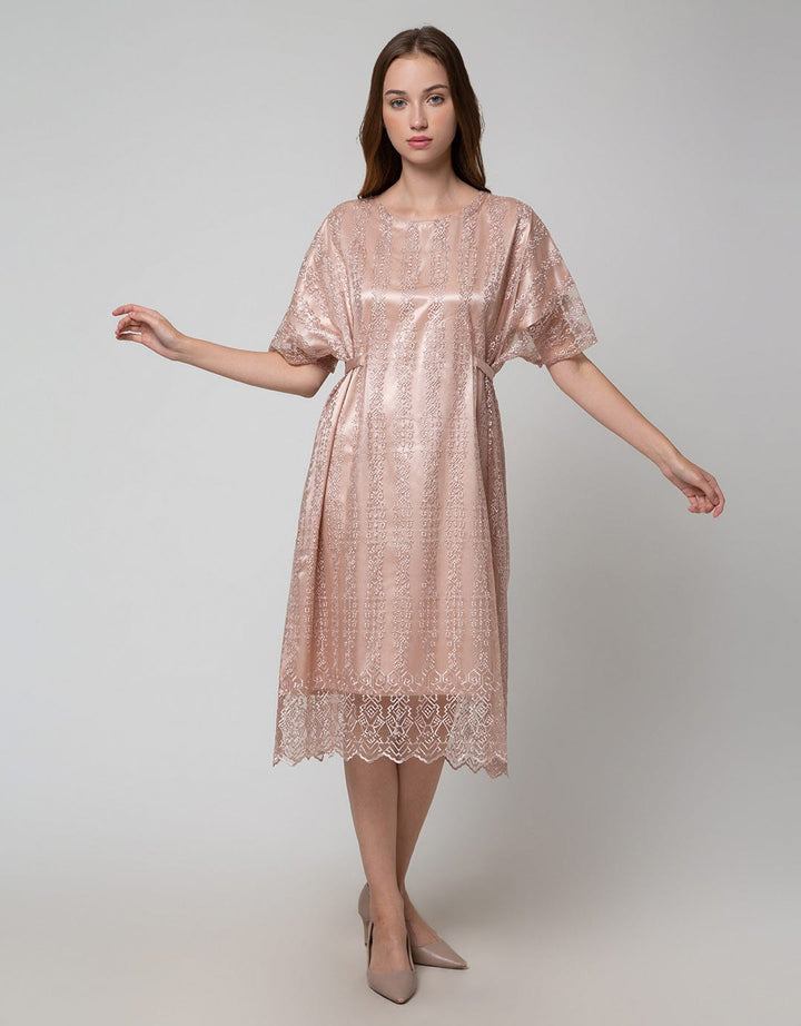 Connexion Tulle Satin Kaftan Wanita