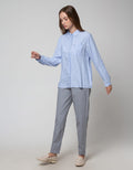 Details Stripe On Kemeja Wanita