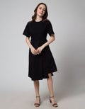 Fabric Details for Women's Combi Midi Dress