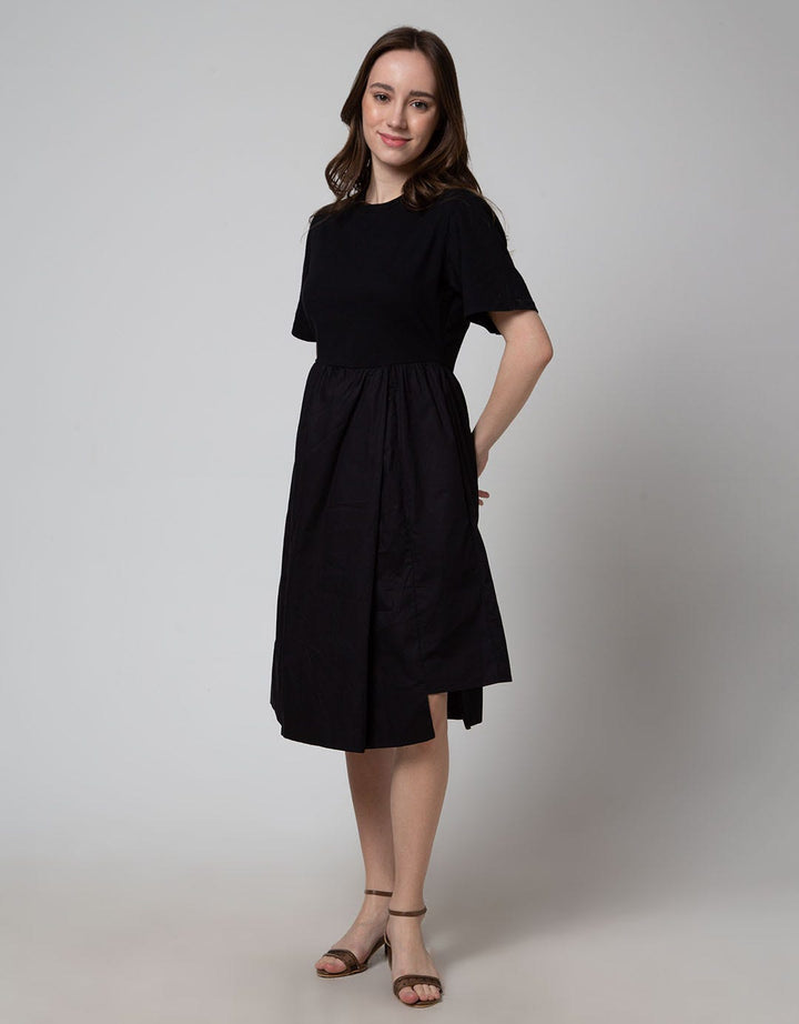 Fabric Details for Women's Combi Midi Dress