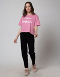 Details Short Sleeve T-Shirt Boxy Tee - Wording Hello Sunshine