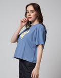 Details Short Sleeve T-Shirt Boxy Tee - Wording Good Time