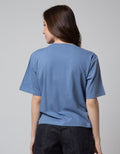 Details Short Sleeve T-Shirt Boxy Tee - Wording Good Time
