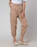 Details Long Pants Paper Bag With Tapered Fit