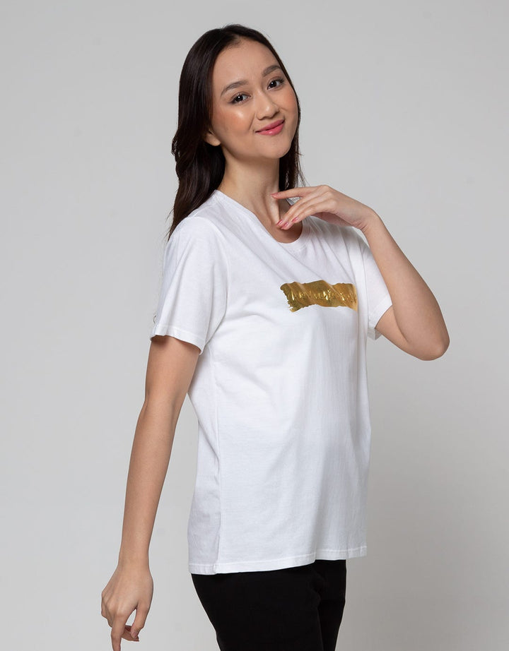 Details Print Love Kaos Wanita