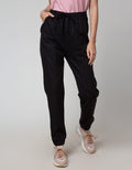 Details Jogger Straight Fit Pants String And Cut And Sewn