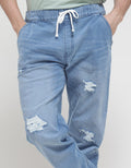 Nevada Jogger Denim Ripped Recycle Cotton
