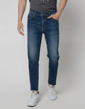 Nevada Denim Long Pants Skinny Fit Ripped Unfinished