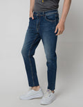 Nevada Denim Long Pants Skinny Fit Ripped Unfinished