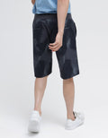 Nevada Short Pants Rib Bottom Print Abstract