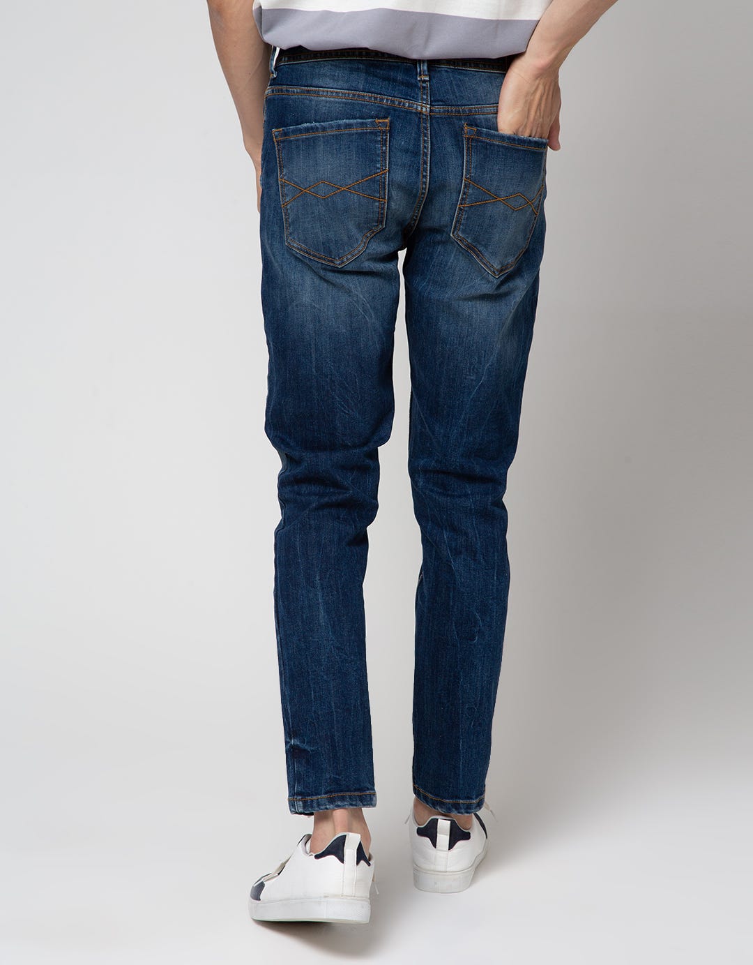 Nevada Slim Fit Tagging Celana Denim Pria