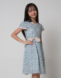 Sweet Miss Short Sleeve Midi Dress Kerah Tangan Lipat Komb Polos