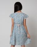 Sweet Miss Short Sleeve Midi Dress Kerah Tangan Lipat Komb Polos