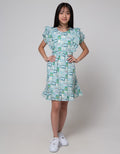 Sweet Miss Flower Box Midi Dress Anak Perempuan