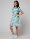 Sweet Miss Flower Box Midi Dress Anak Perempuan