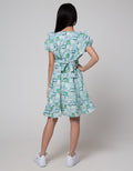 Sweet Miss Flower Box Midi Dress Anak Perempuan