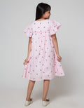 Sweet Miss Short Sleeve Midi Dress Fullprint Prisma Tangan Geber
