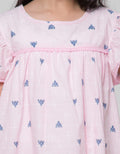 Sweet Miss Short Sleeve Midi Dress Fullprint Prisma Tangan Geber