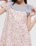 Sweet Miss Flower Collar Midi Dress Anak Perempuan