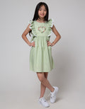 Sweet Miss Short Sleeve Midi Dress Overall Kotak