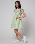 Sweet Miss Short Sleeve Midi Dress Overall Kotak