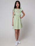 Sweet Miss Short Sleeve Midi Dress Overall Kotak