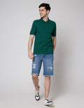 Nevada Denim Short Pants Ripped Unfinished