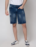 Nevada Denim Short Pants Slim Fit Recylce