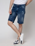 Nevada Denim Short Pants Slim Fit Recylce