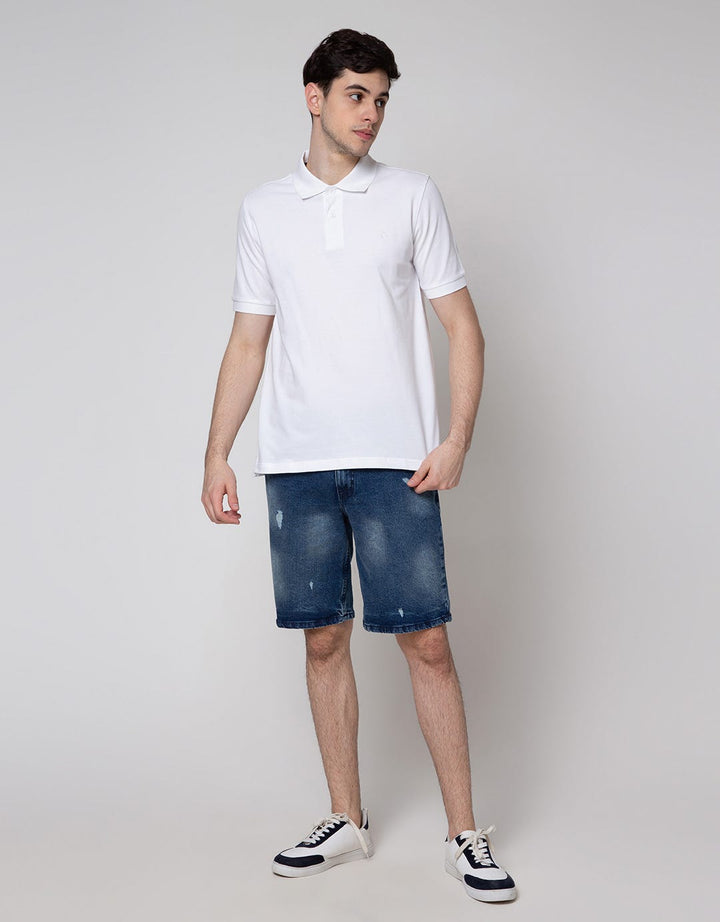 Nevada Denim Short Pants Slim Fit Recylce
