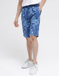 Nevada Short Pants Rib Bottom Sail Print