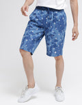 Nevada Short Pants Rib Bottom Sail Print