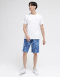 Nevada Short Pants Rib Bottom Sail Print