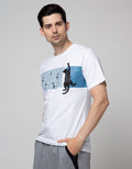 T Zone Theme Animal Cat Kaos Pria