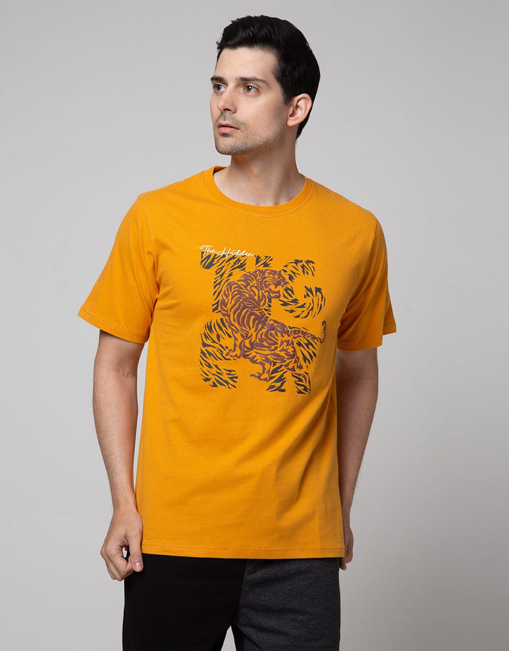 T Zone Theme Tiger 4 Kaos Pria