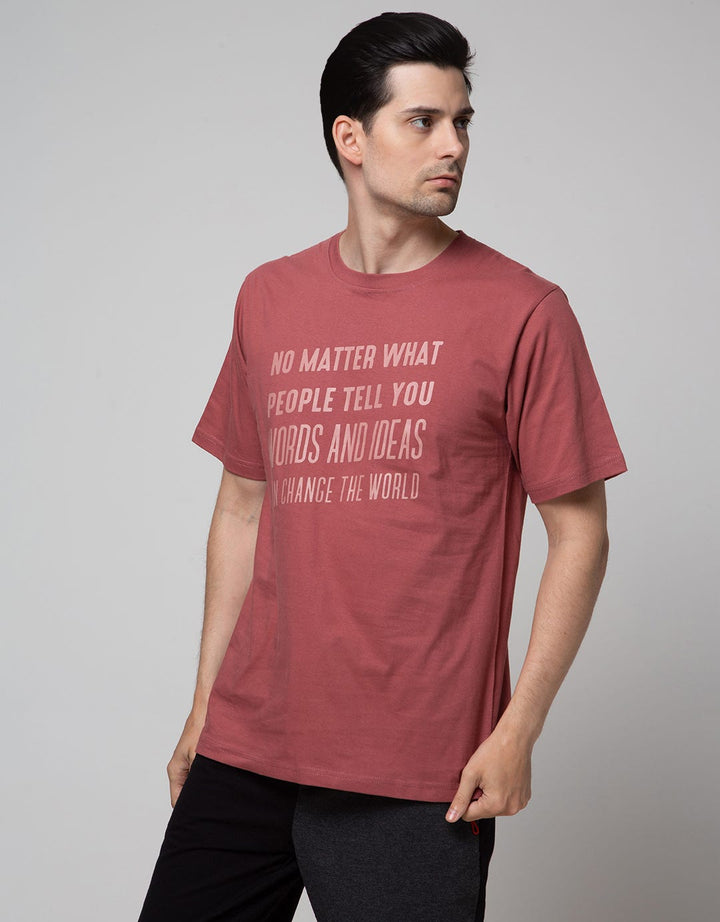 T Zone Short Sleeve T-Shirt Print No Matter What